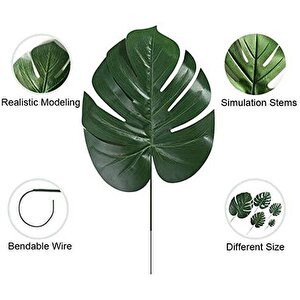 Yapay Çiçek Monstera Deve Tabanı Yaprağı Yapay Yaprak