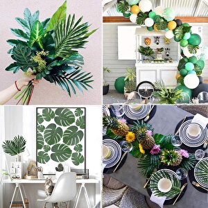 Yapay Çiçek Monstera Deve Tabanı Yaprağı Yapay Yaprak