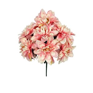 Yapay Çiçek Pembe Açık 7li Yıldız Çiçeği Demeti 40*30cm