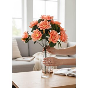 Yapay Çiçek Yavruağzı 10lu Gül Demeti 40*30cm