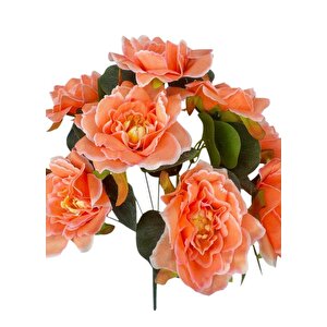 Yapay Çiçek Yavruağzı 10lu Gül Demeti 40*30cm