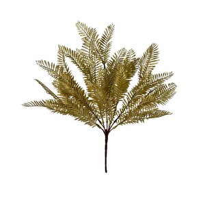 Yapay Çiçek Altın Gold Fern Demet Garnitür Aradal Dekoratif Yapay Bitki