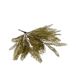 Yapay Çiçek Altın Gold Fern Demet Garnitür Aradal Dekoratif Yapay Bitki