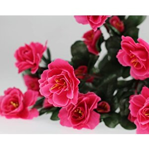 Yapay Çiçek Fuşya Pembe  Açelya Demeti 7 Dallı 33*20cm