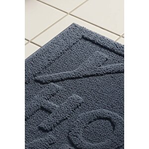 Home Kabartmalı Pamuklu 2’li Banyo & Klozet Paspas Takımı