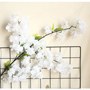 Yapay Çiçek Bahar Dalı Japon Kiraz Çiçeği 90 Cm Beyaz