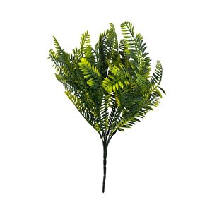 Yapay Çiçek Sarı Yeşil Renk Fern Demet Garnitür Aradal Dekoratif Yapay Bitki