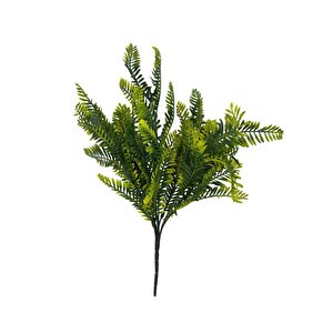 Yapay Çiçek Sarı Yeşil Renk Fern Demet Garnitür Aradal Dekoratif Yapay Bitki