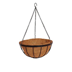 Sarkaç Çiçek Sepeti Coco Elyaf Makreme Saksı 25 Cm