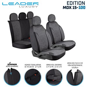 Fiat Egea Sport Lüx Keten Oto Koltuk Kılıfı Ön Arka Takım Edition Si̇yah Siyah