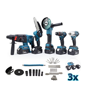 Cheli̇kbei̇ Beşli Set Mk350 (budama Testeresi 10mm Ç.mandren+s.sıkma+ş.spral+ş.hilti)