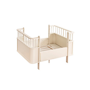 Mdf Beşik, Krem Dünya Büyüyen Beşik 80x130 - Krem Dünya Karyola 80x190