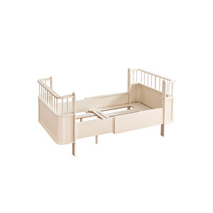 Mdf Beşik, Krem Dünya Büyüyen Beşik 80x130 - Krem Dünya Karyola 80x190