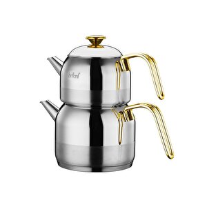 Bri̇llant Çaydanlik Clk-cy-5866 Mi̇ra Orta Mi̇ni̇ Gold Kulp Çeli̇k