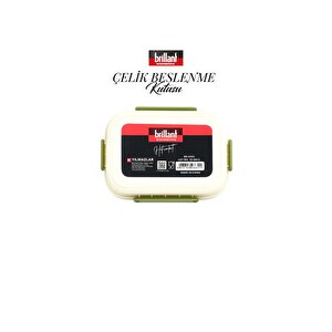 Bri̇llant 4 Bölmeli Paslanmaz Çelik Lunch Box Br-6673 26x20x7,5cm