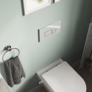 Basic Gömme Rezervuar -tuğla Tipi, S1 Parlak Krom Kapak -set 2 Parça-nps.0020.041.01