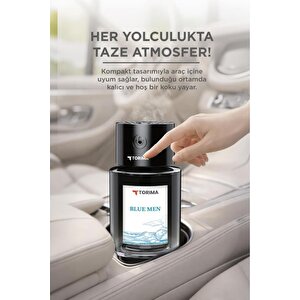Torima Tcf-03 Araç İçi Hava Nemlendirici & Hareket Algılamalı Koku Makinesi Blue Men Dragon Esansı – 120ml Aromaterapi Difüzör Araç Kokusu