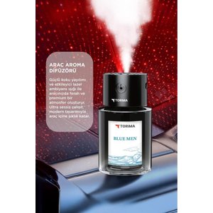 Torima Tcf-03 Araç İçi Hava Nemlendirici Ve Hareket Algılamalı Koku Makinesi Blue Men Dragon Esansı – 120ml Aromaterapi Difüzör Araç Kokusu