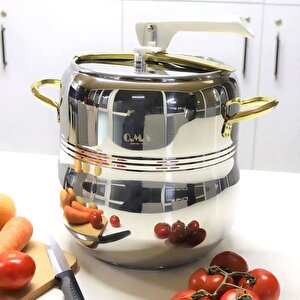 Oms 5104 Gold Klasik Güveç Düdüklü Tencere 7 Litre