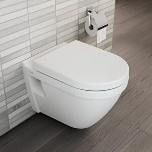 S50 Kanalsız Beyaz Asma Klozet 7740t003-0850, Vitra Yavaş Kapak 121-003-909