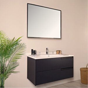Eylül 100 Cm Banyo Dolabı Seti Argento