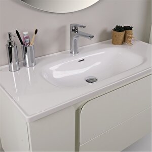Kobos Future 100 Cm Banyo Dolabı Seti Bianco