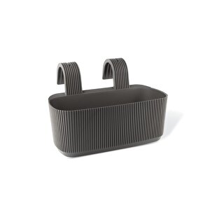 Krs-249 Dekoratif Plastik Pera Askılı Balkon Saksı 3.2 Litre Kahverengi