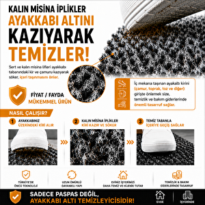 Aquila Kir ve Nem Tutucu Kapı Önü Temizlik Paspası Antrasit 60x90 cm