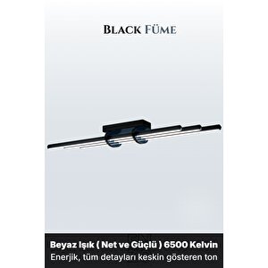 Cosmo Füme 6500k Led Tavan Avize – Kumandalı Dim Edilebilir – Aşağı Işık 6500 K