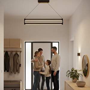 Orion Rose Gold 4000k Lineer Led Sarkıt Avize – Kumandalı Dim Edilebilir – Aşağı Işık 4000 K