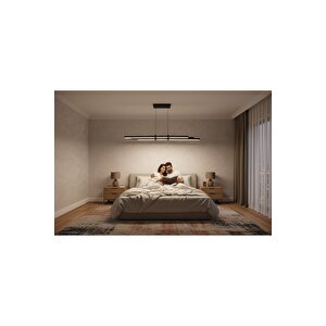 Cosmo Rose Gold 6500k Lineer Led Sarkıt Avize – Kumandalı Dim Edilebilir – Yukarı & Aşağı Işık 6500 K