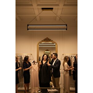 Orion Rose Gold 3000k Lineer Led Sarkıt Avize – Kumandalı Dim Edilebilir – Aşağı Işık