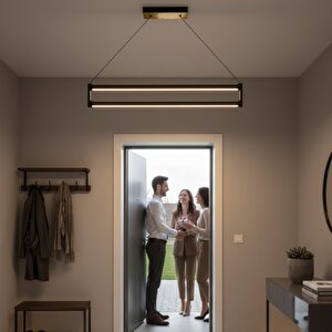 Orion Silver 6500k Lineer Led Sarkıt Avize – Kumandalı Dim Edilebilir – Aşağı Işık 6500 K