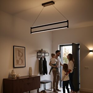 Orion Rose Gold 6500k Lineer Led Sarkıt Avize – Kumandalı Dim Edilebilir – Yukarı & Aşağı Işık 6500 K