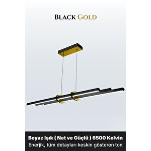Cosmo Gold 6500k Lineer Led Sarkıt Avize – Kumandalı Dim Edilebilir – Yukarı & Aşağı Işık 6500 K
