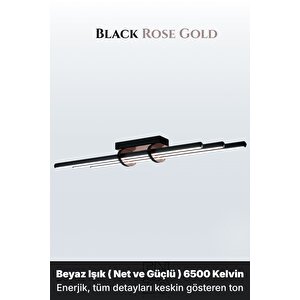 Cosmo Rose Gold 6500k Led Tavan Avize – Kumandalı Dim Edilebilir – Aşağı Işık 6500 K
