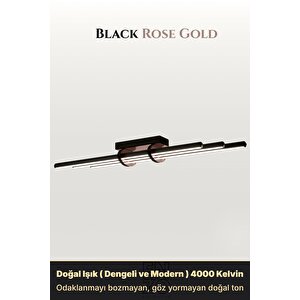 Cosmo Rose Gold 4000k Led Tavan Avize – Kumandalı Dim Edilebilir – Aşağı Işık 4000 K