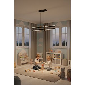 Halo Gold 4000k Lineer Led Sarkıt Avize – Kumandalı Dim Edilebilir – Yukarı & Aşağı Işık 4000 K