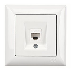 Günsan Visage Beyaz Tekli Data Prizi (rj45 Cat6)