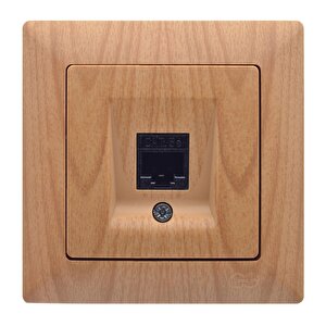 Günsan Visage Akçaağaç Tekli Data Prizi (rj45 Cat5)