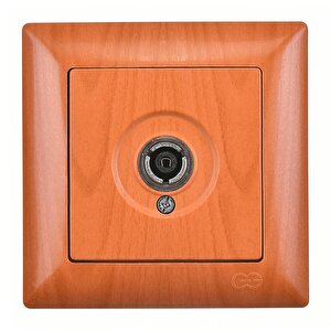 Günsan Visage Meşe Tv Prizi (geçişli-sonlu)