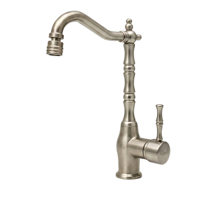 Rustik Vitange Mutfak Evye Bataryası- Zen Design Pirinç- 360° Oynar Başlık-i̇nce Zarif Kulp Inox