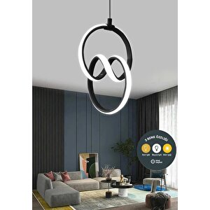 3 Renkli Signature Sarkıt Siyah Avize Modern Salon, Mutfak, Çocuk Odası Ve Antre Aydınlatma