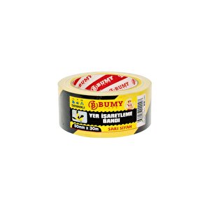 Yer İşaretleme Bandı 50mm X 30mt, Sarı - Siyah
