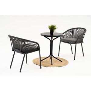 Tavoli̇ Alu Bahçe Balkon Bi̇stro Set