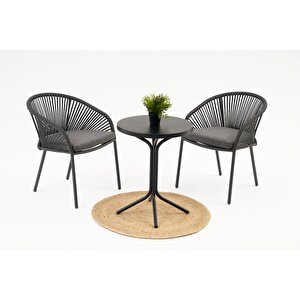 Tavoli̇ Alu Bahçe Balkon Bi̇stro Set