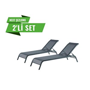 Şezlong Kolsuz Fi̇leli̇ 2 Li̇ Antrasi̇t  Renk