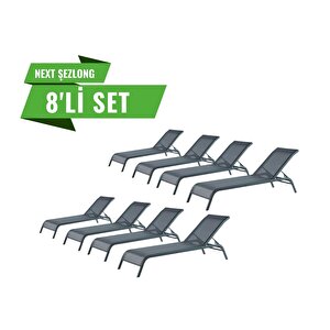 Şezlong Kolsuz Fi̇leli̇ 8 Li̇ Antrasi̇t Renk