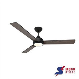 Velyx Lambalı Tavan Vantilatörü 32 (fan) + 24 (işık) W Siyah