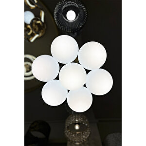 Minimal Zeppelin Cloud Special Slection 7'li White Cam Avize